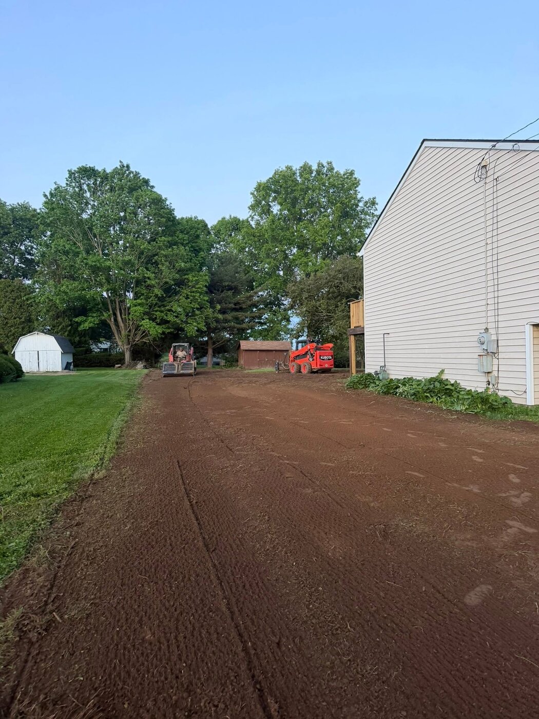 Finish-Graded Yard