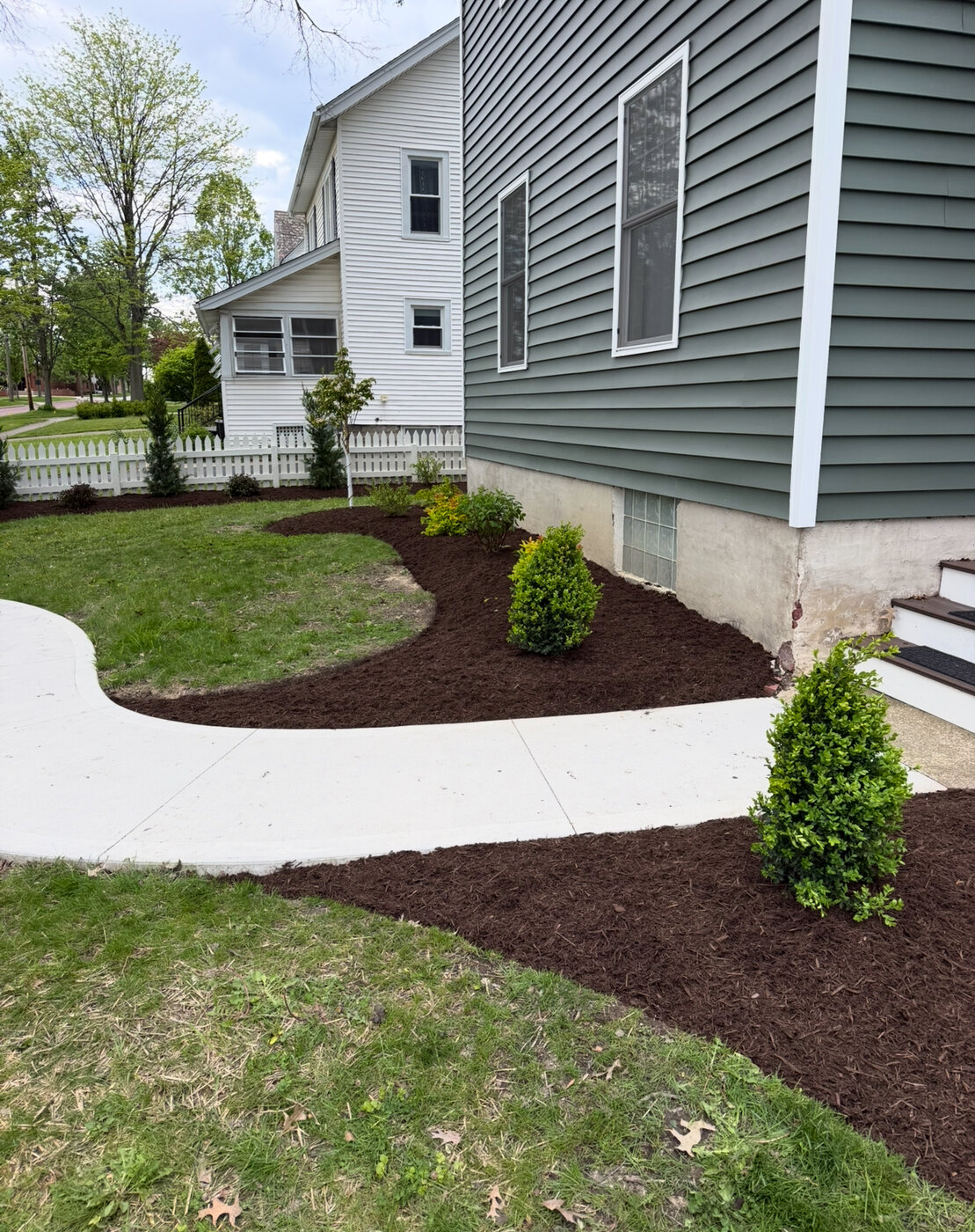Walkway & Foundation Plantings